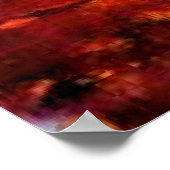 Piet Mondrian art, Trees by the Geine at Moonrise ポスター (角)