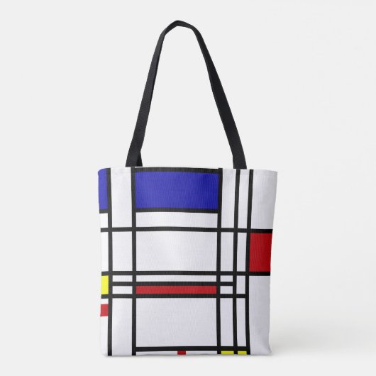 Piet Mondrian , “ Composition No.10 ” トートバッグ (裏面)