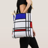 Piet Mondrian , “ Composition No.10 ” トートバッグ (クローズアップ)