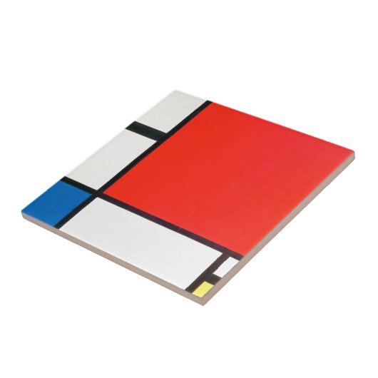 Piet Mondrian Composition With Red タイル (側面)