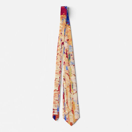 Piet Mondrian - Lighthouse in Westkapelle Fine Art ネクタイ (裏面)