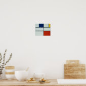 Piet Mondrian Modern Art ポスター (キッチン)
