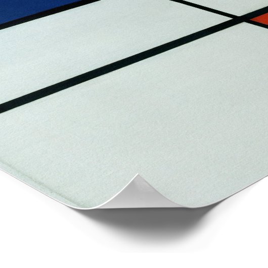 Piet Mondrian Modern Art ポスター (角)