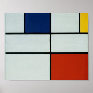 Piet Mondrian Modern Art ポスター