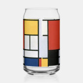 Piet Mondrian Red Blue Yellow Abstract Art ガラス缶 (右)