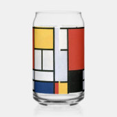 Piet Mondrian Red Blue Yellow Abstract Art ガラス缶 (左)