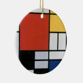 Piet Mondrian Red Blue Yellow Abstract Art セラミックオーナメント (右)