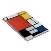 Piet Mondrian Red Blue Yellow Abstract Art ノートブック (右側)