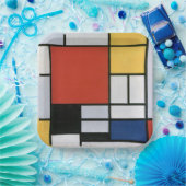 Piet Mondrian Red Blue Yellow Abstract Art ペーパープレート (パーティー)