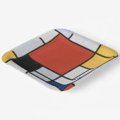 Piet Mondrian Red Blue Yellow Abstract Art ペーパープレート (傾斜あり)