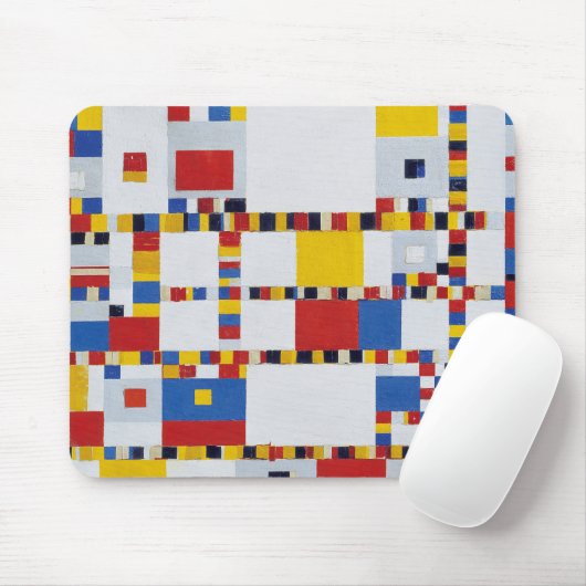 piet mondrian , victory.boogie-woogie マウスパッド (マウス)