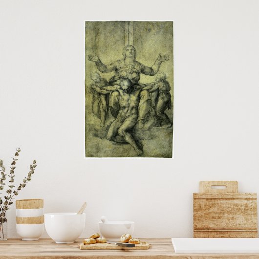 Pieta for Vittoria Colonna by Michelangelo ポスター (キッチン)