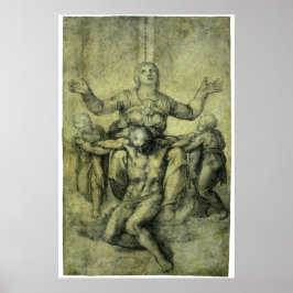 Pieta for Vittoria Colonna by Michelangelo ポスター