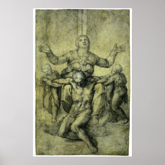 Pieta for Vittoria Colonna by Michelangelo ポスター (正面)