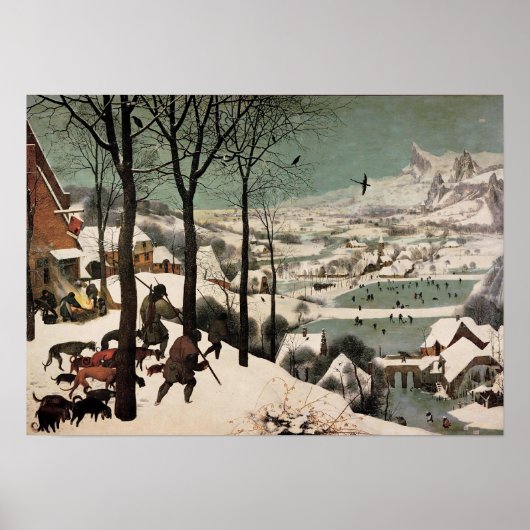 Pieter Bruegelによる雪のハンターズ ポスター (正面)