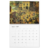 Pieter Bruegelのアートワーク カレンダー (3月 2027)