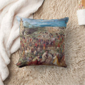 Pieter Bruegelのカルヴァリへの行列 クッション (ブランケット)