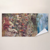 Pieter Bruegelのカルヴァリへの行列 バスタオル (バスタオル)