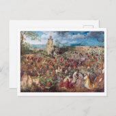 Pieter Bruegelのカルヴァリへの行列 ポストカード (正面/裏面)