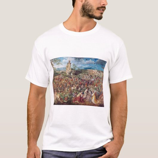 Pieter Bruegelのカルヴァリへの行列 Tシャツ (正面)