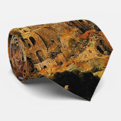 Pieter Bruegelの"バベルの塔" (1563年頃) ネクタイ (ロール)