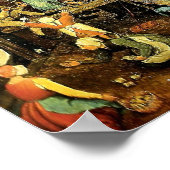 Pieter Bruegelの"Children's Games" - 1560 ポスター (角)