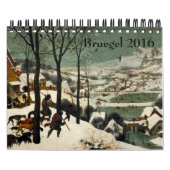 Pieter Bruegelより古く小さい2016年 カレンダー (カバー)