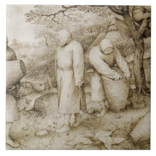 Pieter Bruegel年長者-養蜂家 タイル