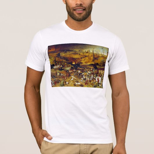 Pieter Bruegel著死の勝利年長者 Tシャツ (正面)