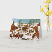 Pieter Bruegel著潔白な人の大虐殺 カード (黄色い花)