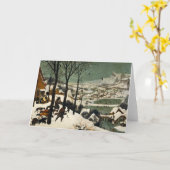 Pieter Bruegel著雪のハンター年長者 カード (黄色い花)