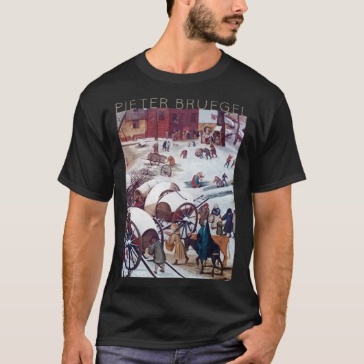 Pieter Bruegel長老ベツレヘムの国勢調査 Tシャツ (正面)