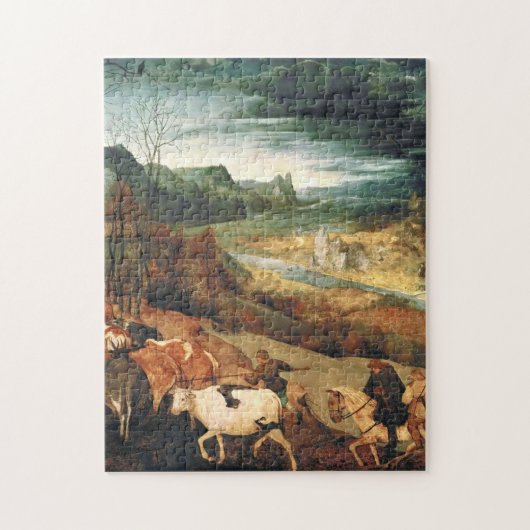 Pieter Bruegel長老 – 群れの帰還 ジグソーパズル (縦)