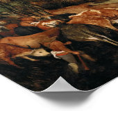 Pieter Bruegel長老 – 群れの帰還 ポスター (角)