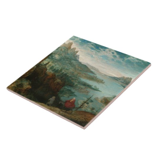 Pieter Bruegel -エジプトに飛行と美化して下さい タイル (側面)