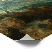 Pieter Bruegel – エジプトへのフライトで風景 ポスター (角)