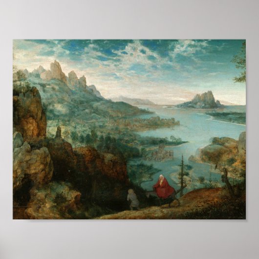 Pieter Bruegel – エジプトへのフライトで風景 ポスター (正面)