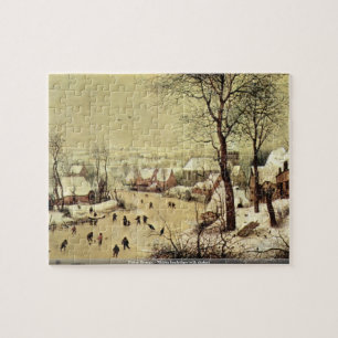 Pieter Bruegel -スケート選手との冬の景色 ジグソーパズル
