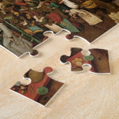 PIETER BRUEGEL -戦いカーニバル間のそして貸される ジグソーパズル (側面)