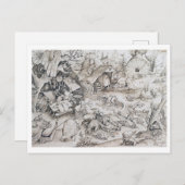 Pieter Bruegel、Desidia （スロス） ポストカード (正面/裏面)