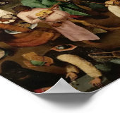 PIETER BRUEGEL - Fight betweenカーニバルとLent ポスター (角)