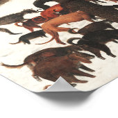 Pieter Bruegel Hunters in the Snow Art ポスター (角)