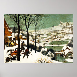 Pieter Bruegel Hunters in the Snow Poster ポスター