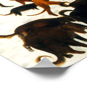 Pieter Bruegel Hunters in the Snow Poster ポスター (角)