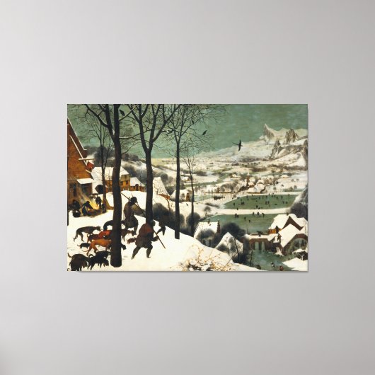 Pieter Bruegel the Elderによる雪の中のハンター キャンバスプリント (正面)