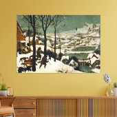 Pieter Bruegel the Elderによる雪の中のハンター キャンバスプリント (インサイチュ (リビング))