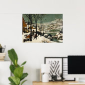 Pieter Bruegel the Elderによる雪の中のハンター ポスター (ホームオフィス)