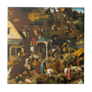 Pieter Bruegel the Elder -オランダ諺 タイル