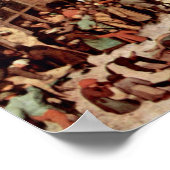 Pieter Bruegel the Elder – ベツレヘムの国勢調査 ポスター (角)