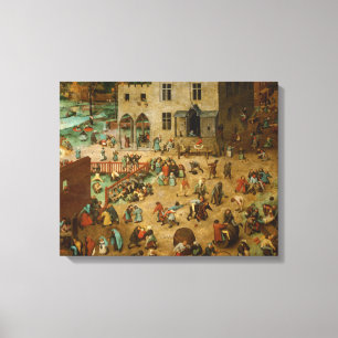 Pieter Bruegel the Elder – 子供のゲーム キャンバスプリント